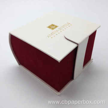 Elegant White PU Leather Box For Women's Watch